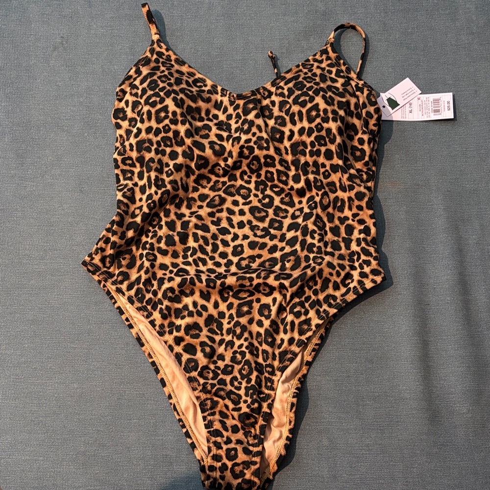 Leopard Print Cheetah One-Piece Swim Suit